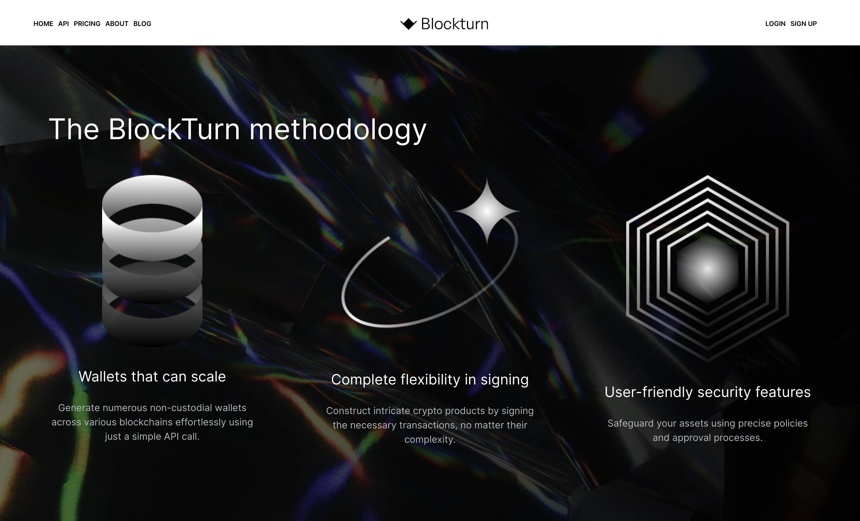 Blockturn site screenshot