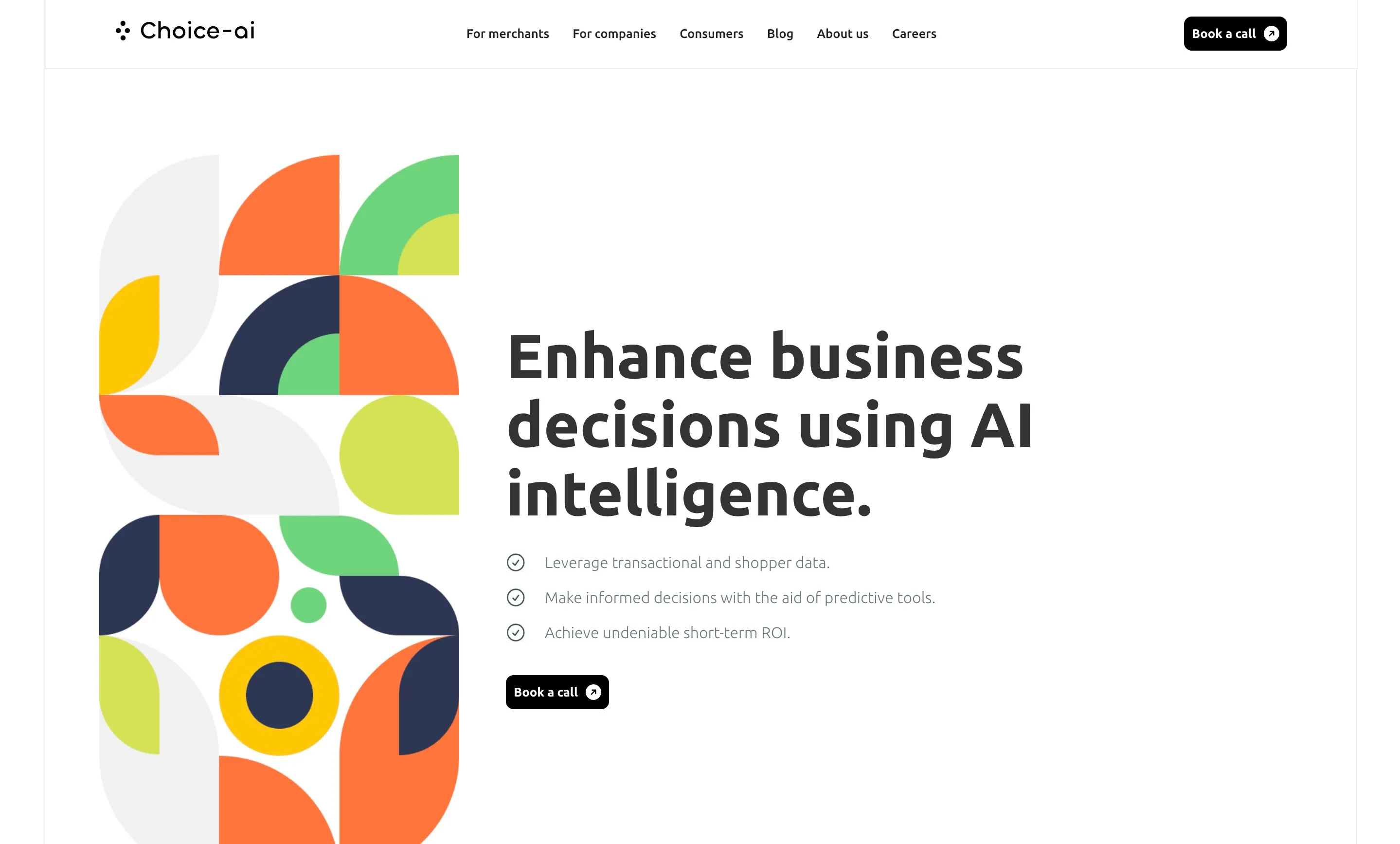 Choice-ai site screenshpt