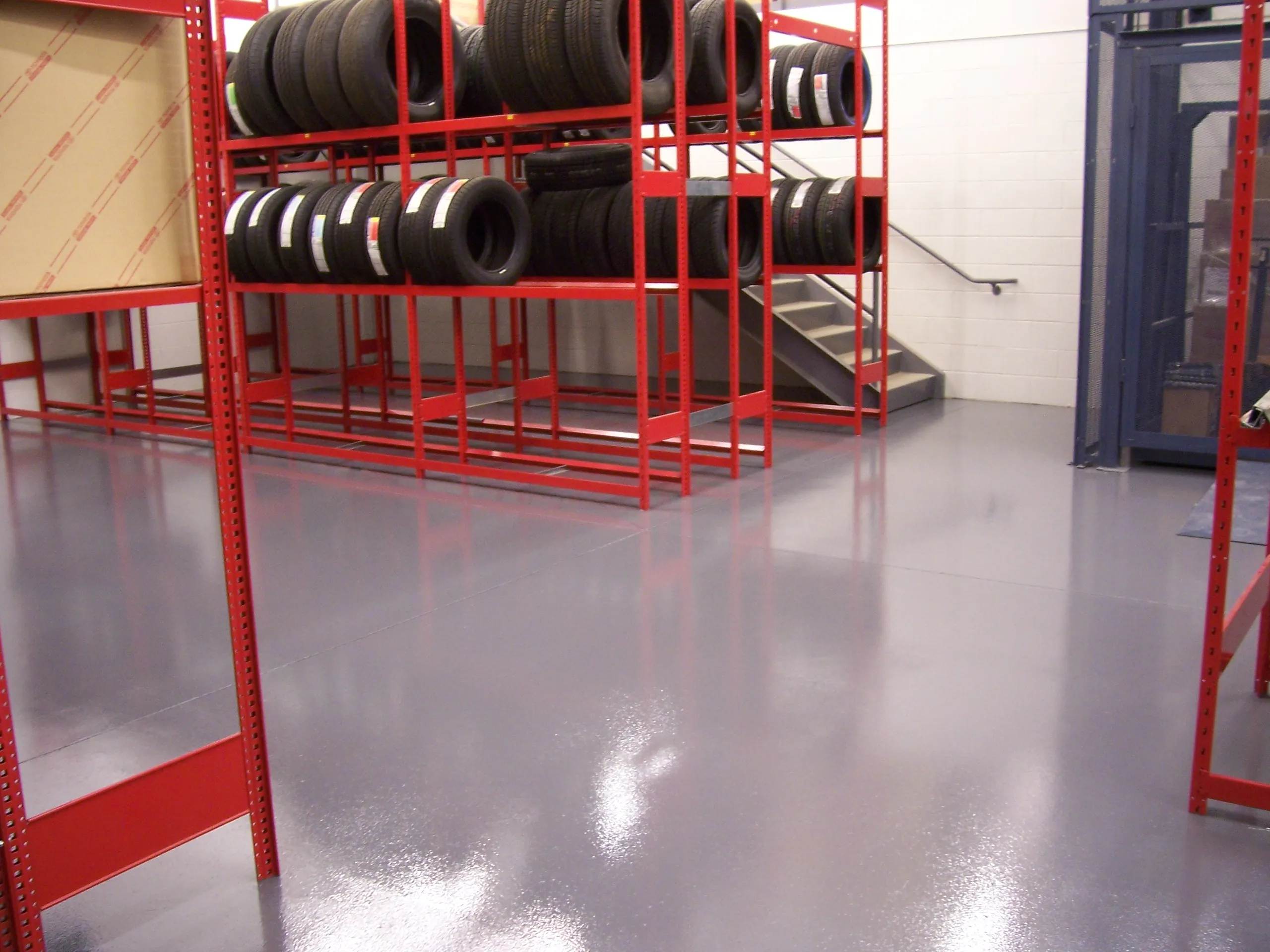 Parts Storage Epoxy Flooring Greenville SC
