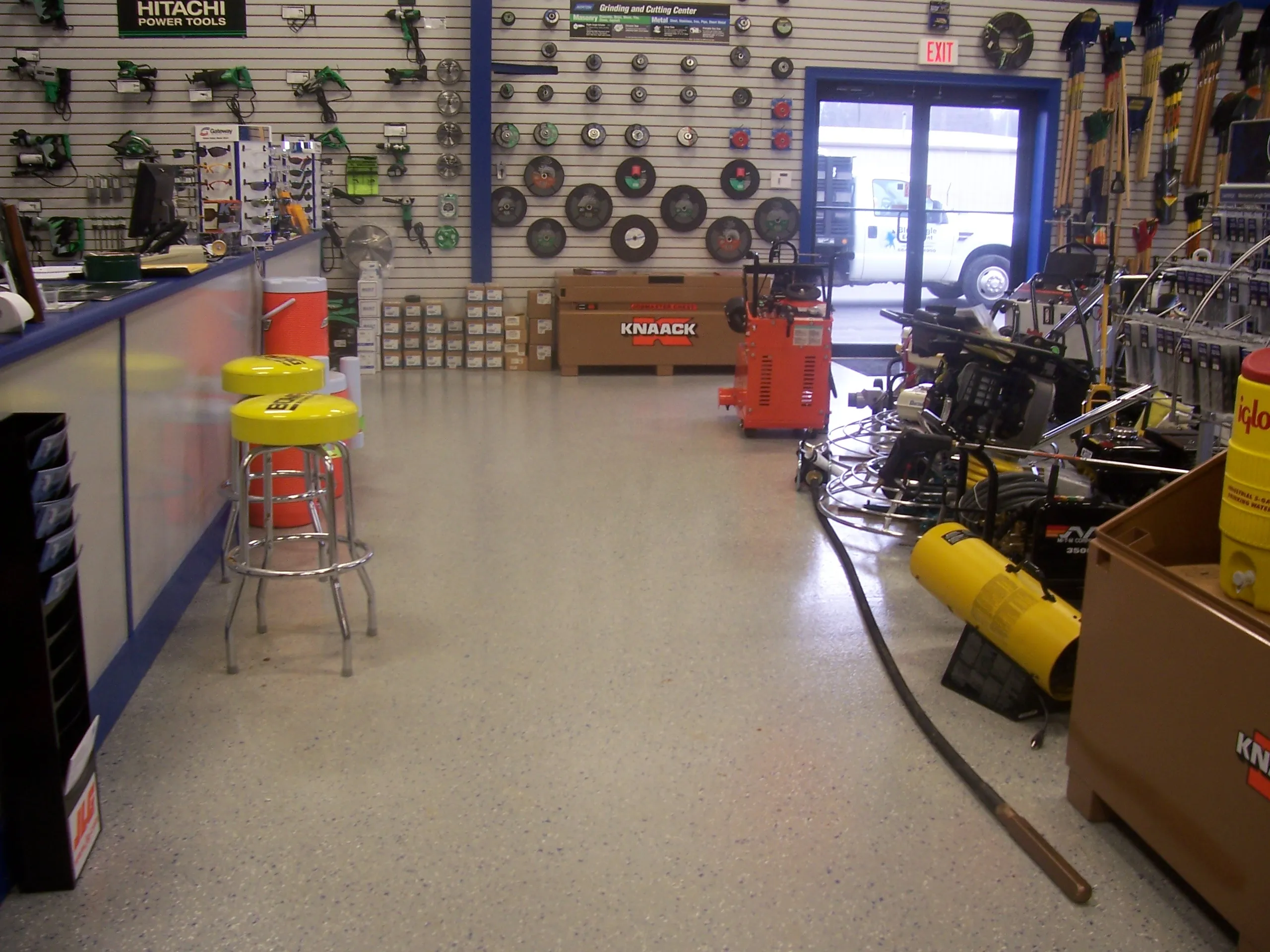 Tool Shop Epoxy Flooring Greenville SC
