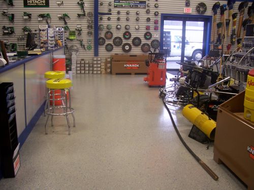 Tool Shop Epoxy Flooring Greenville SC