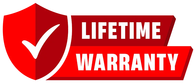 Lifetime warranty badge