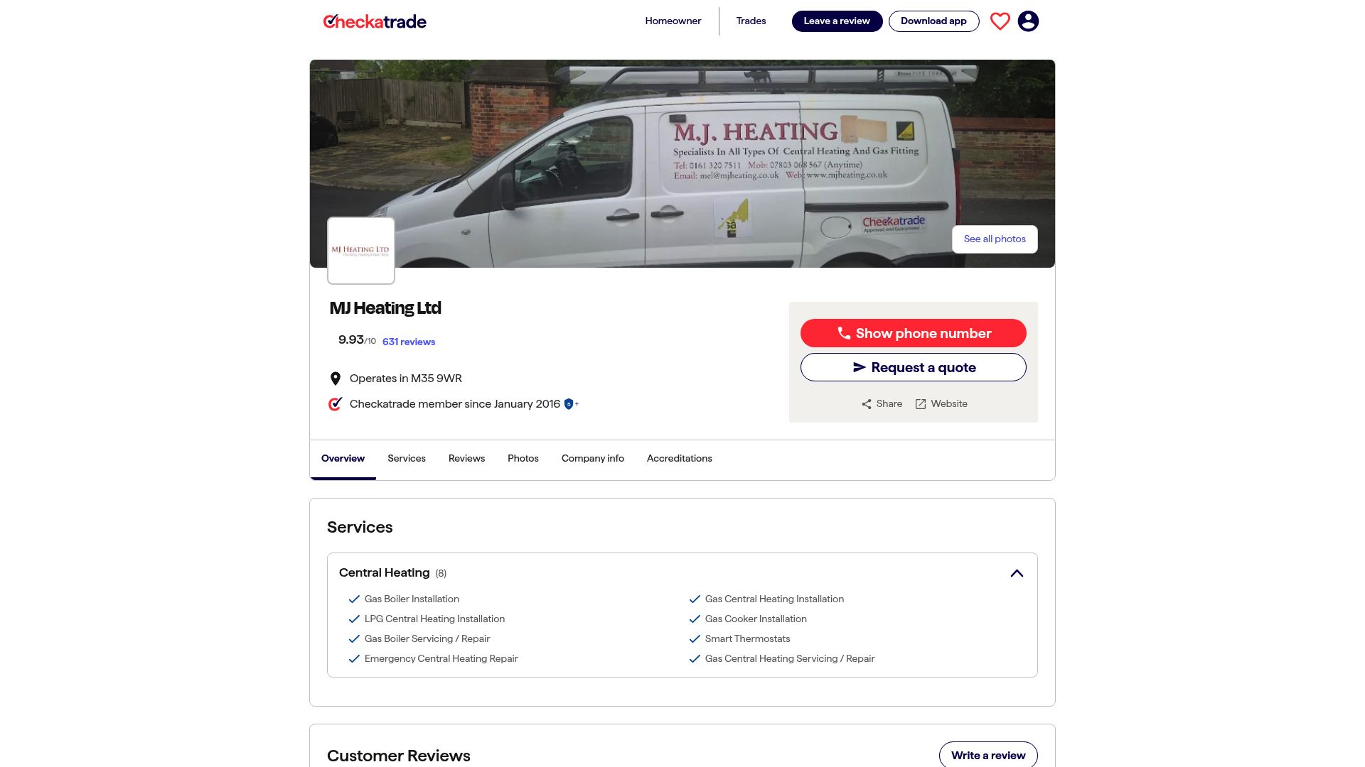 Top 10 Checkatrade Central Heating Engineer Picks 2025 - MJ Heating Ltd