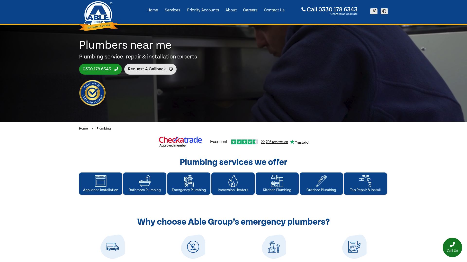 Top 7 Cheap Plumbers Near Me To Hire In 2025 - Able Group Plumbing