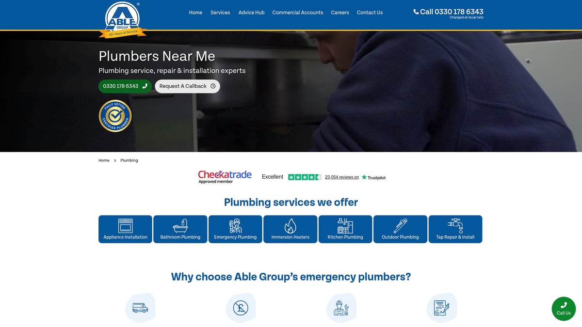 7 Essential Cheap Plumbing Companies Near Me for 2025 - Able Group
