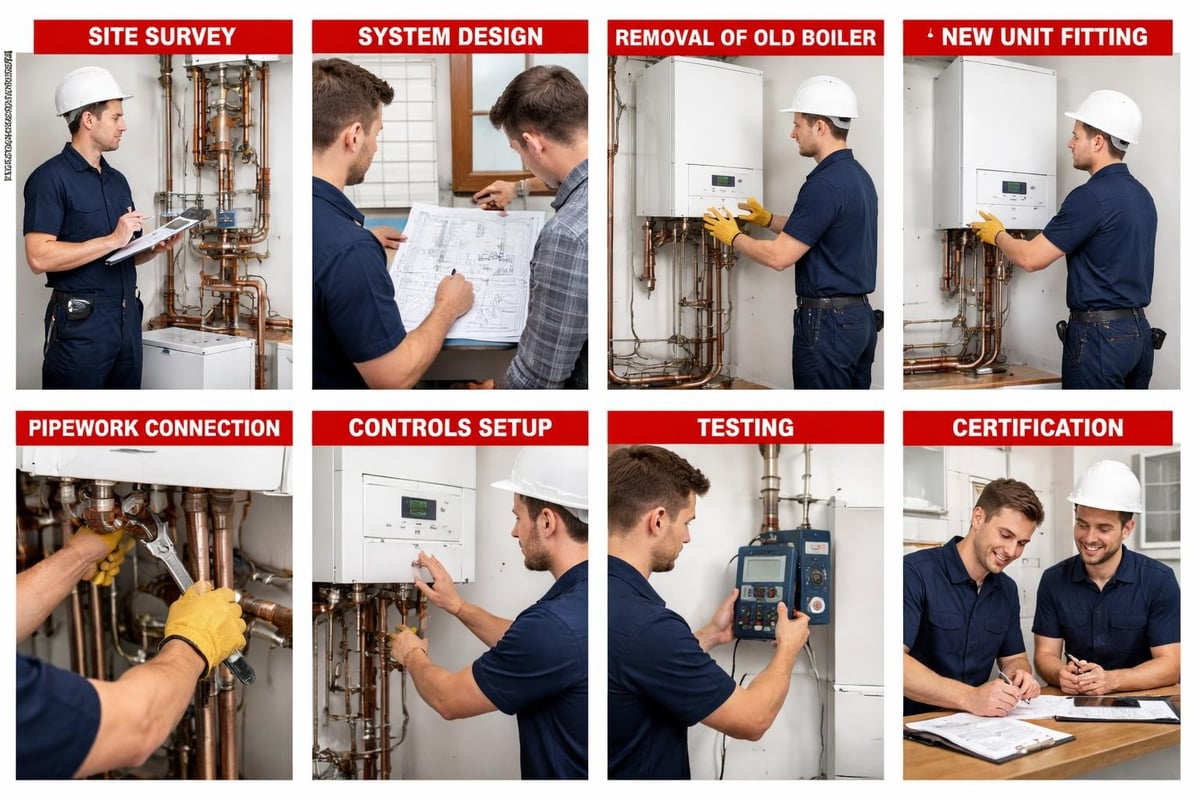 Boiler installation process