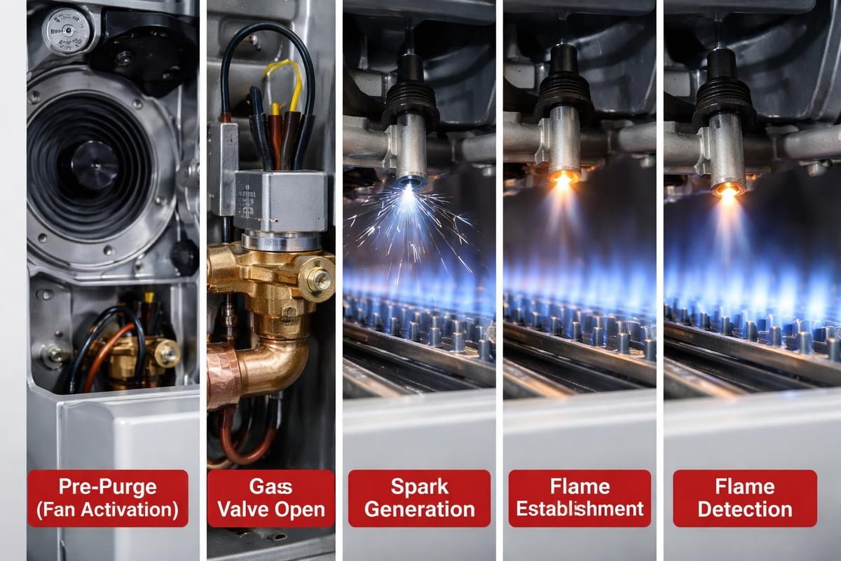 Vaillant boiler ignition sequence
