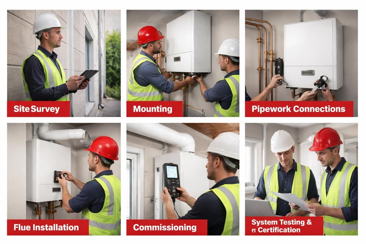 Baxi boiler installation process