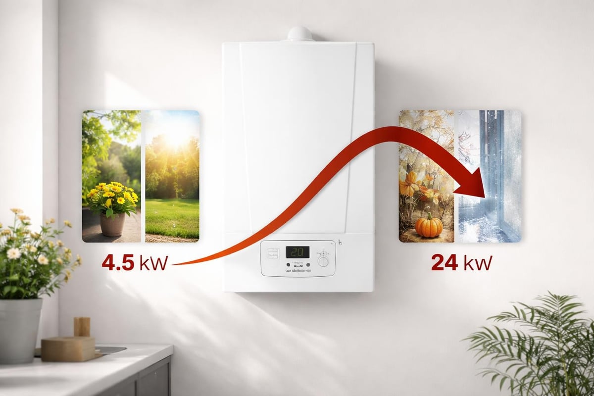 Baxi Duotec Compact 24 modulation range