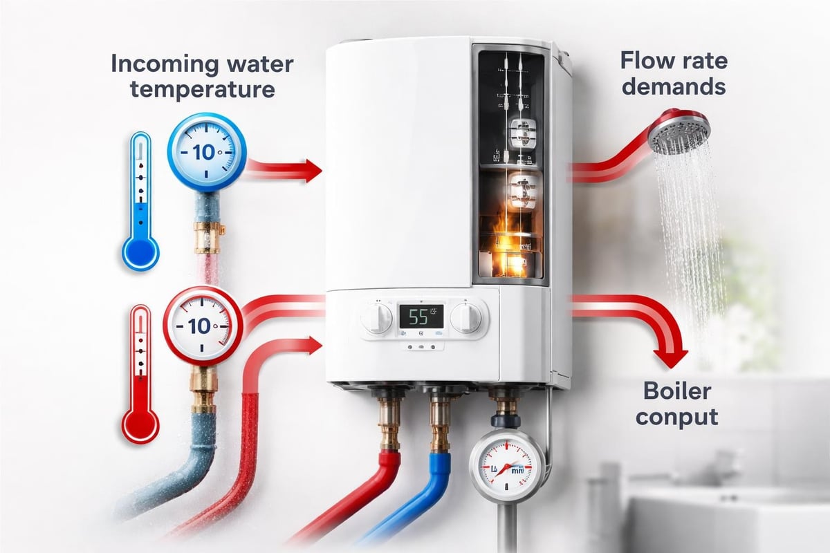 Hot water performance factors