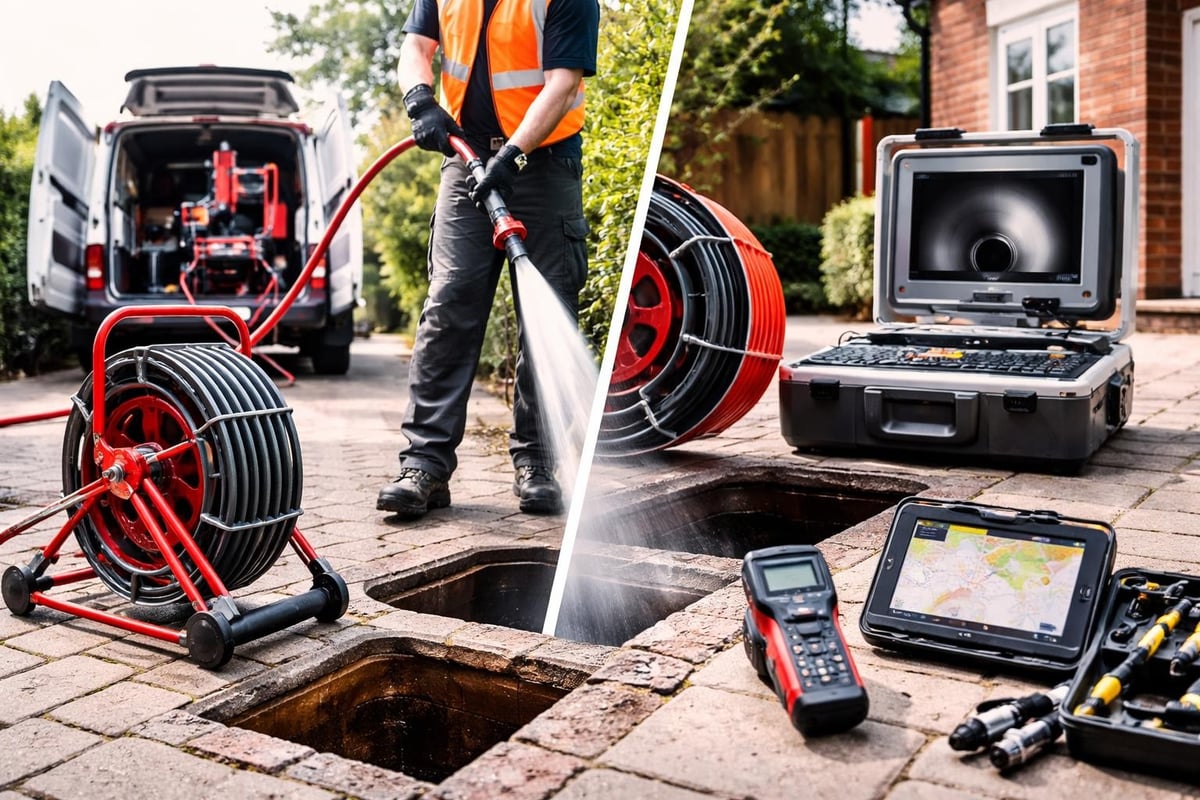 Professional drain inspection