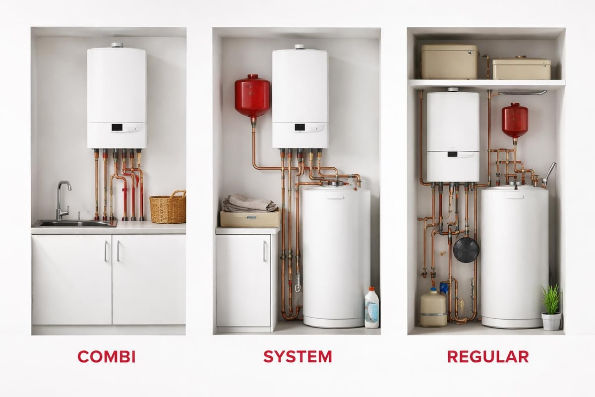 Gas boiler types comparison