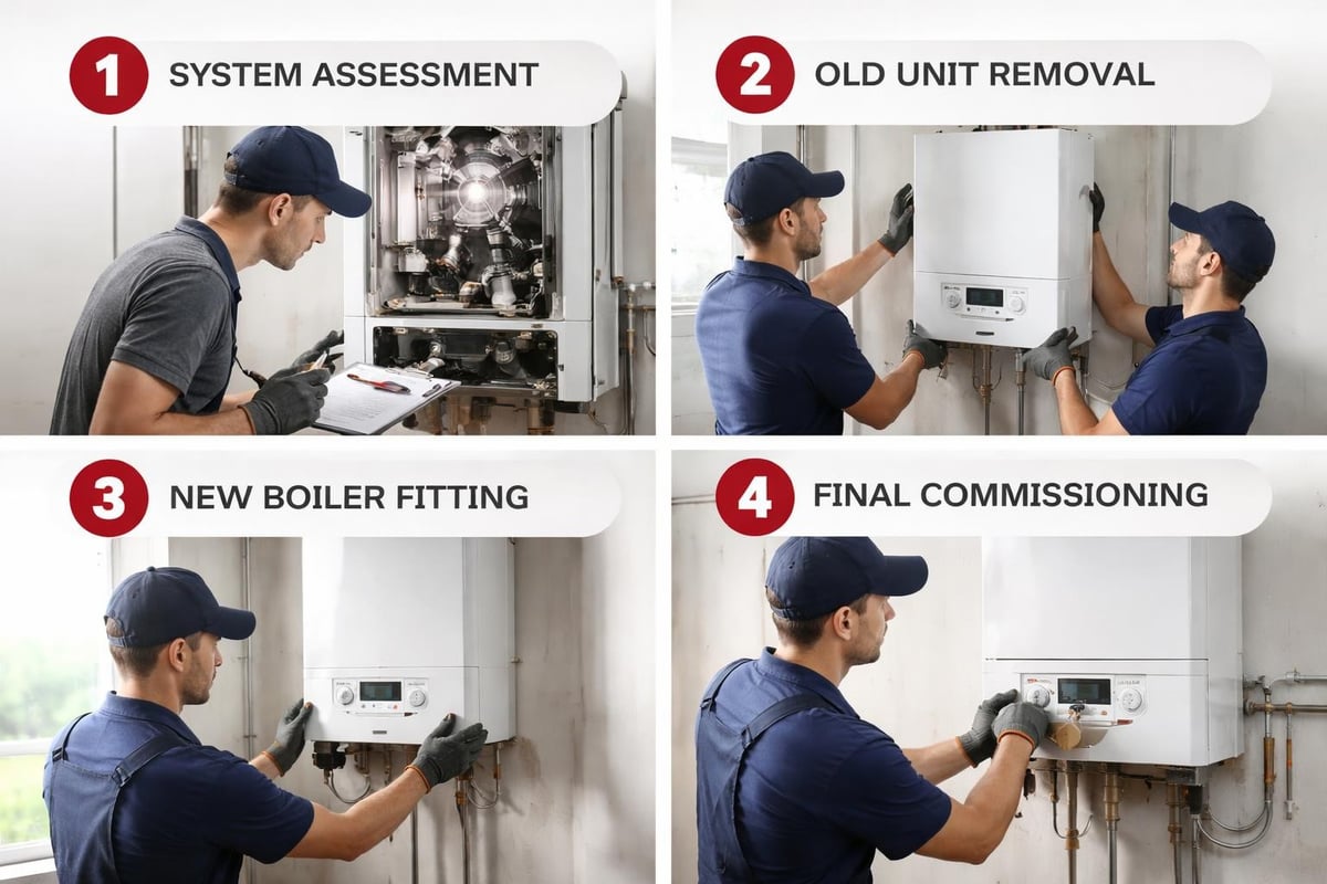 Boiler installation process