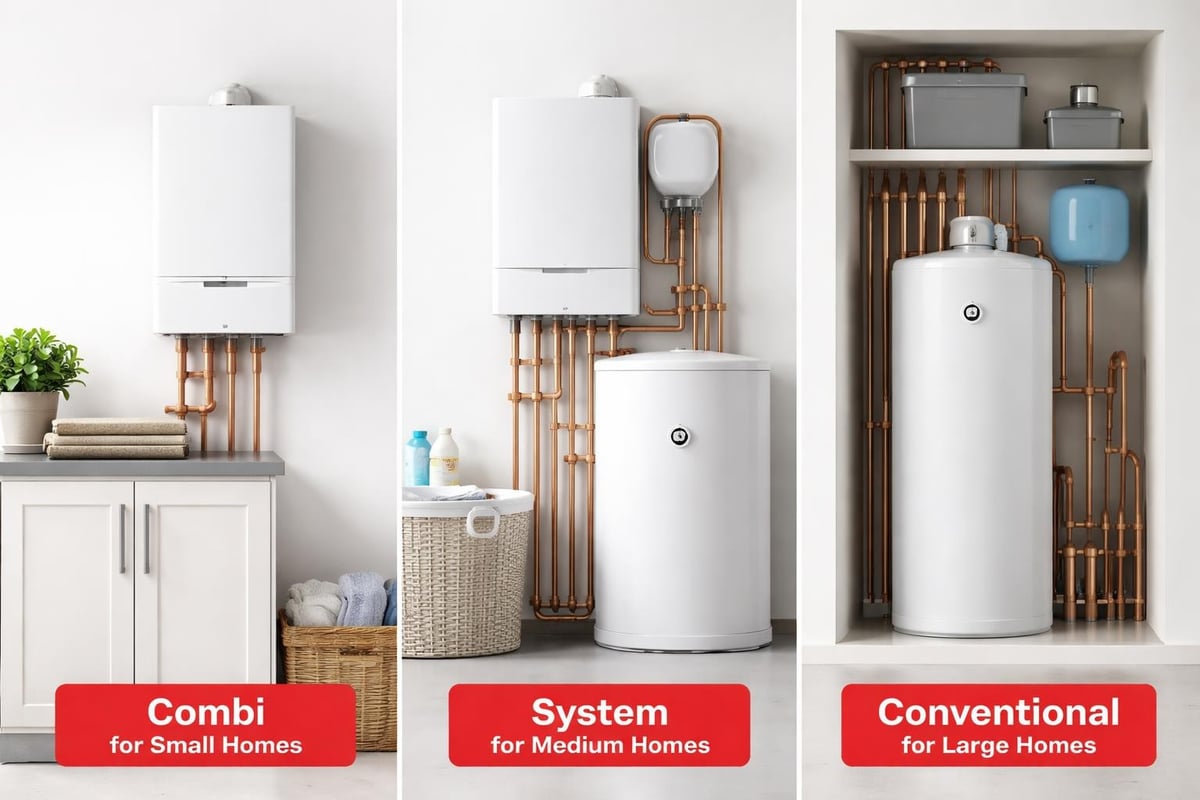 Types of gas boilers