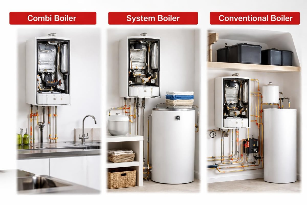 Gas boiler types comparison