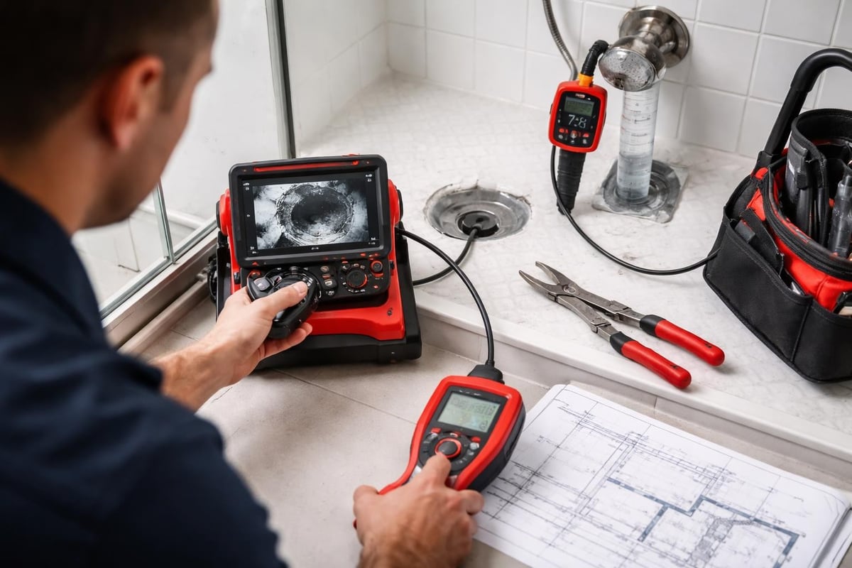 Professional drain inspection