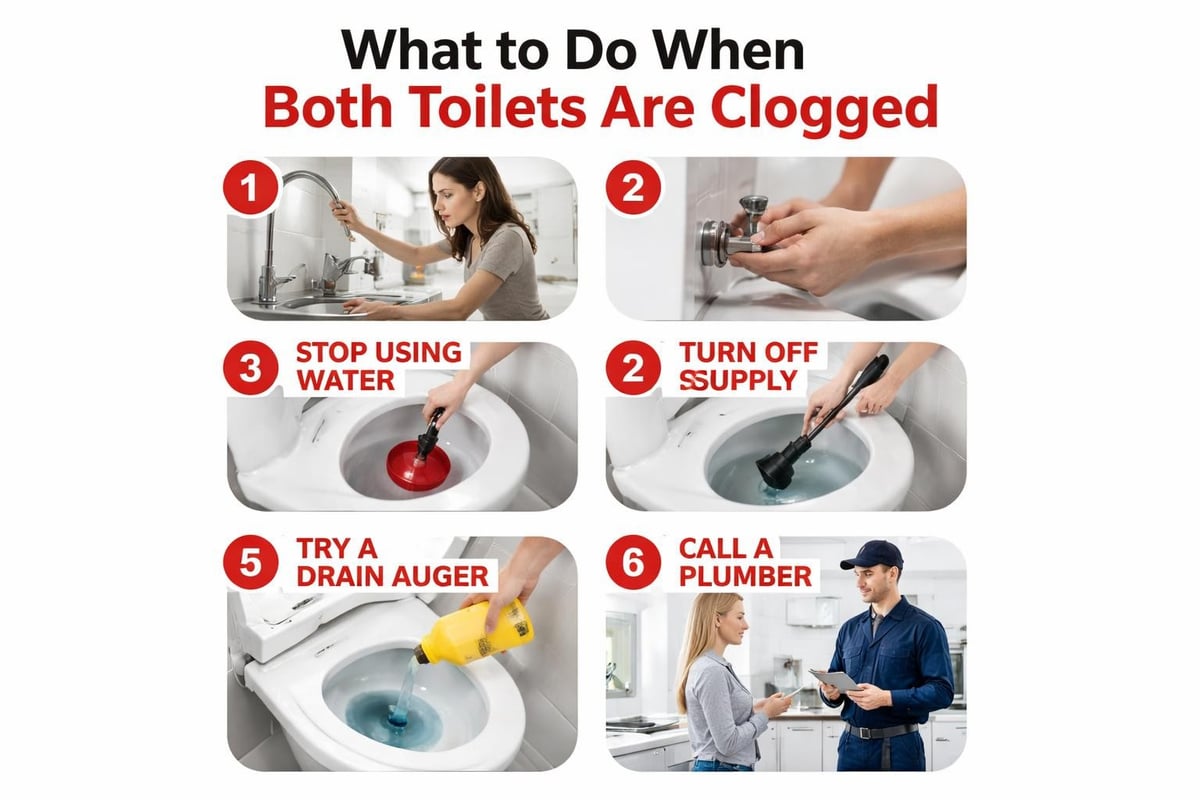 Emergency plumbing response steps