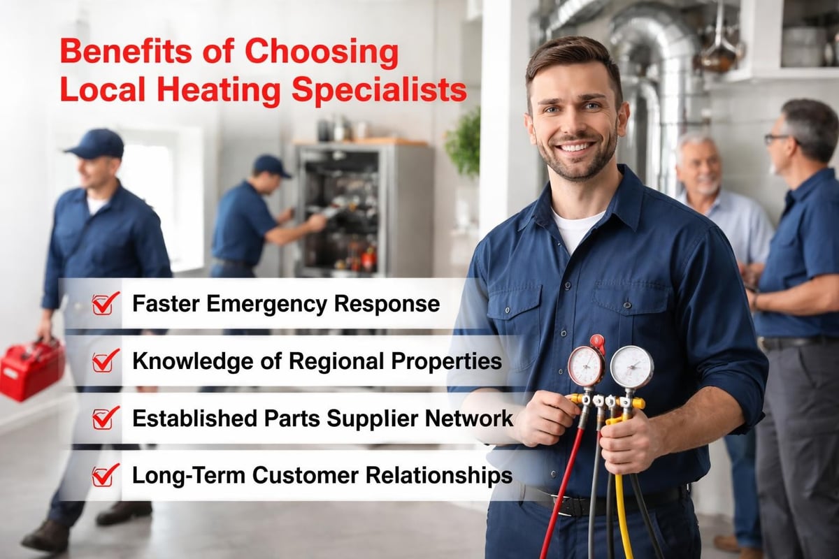 Local boiler company advantages