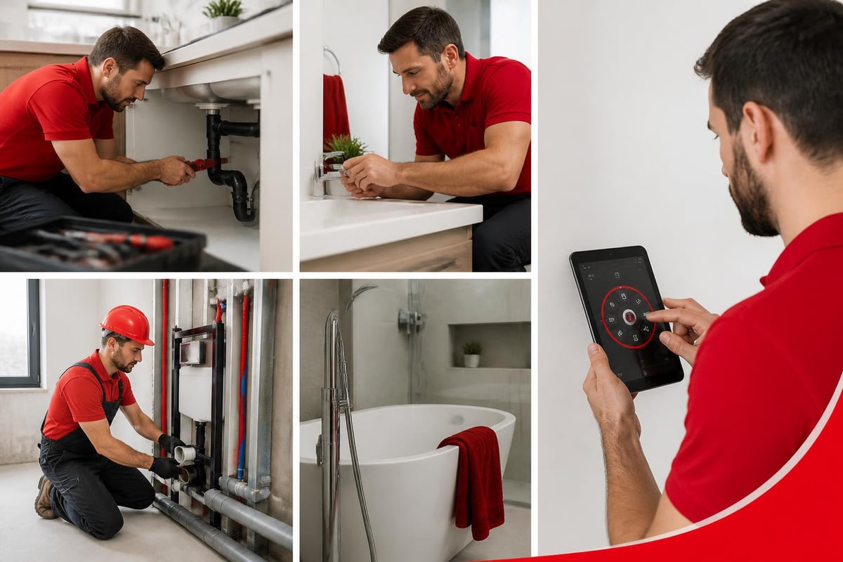 Range of plumbing and heating services