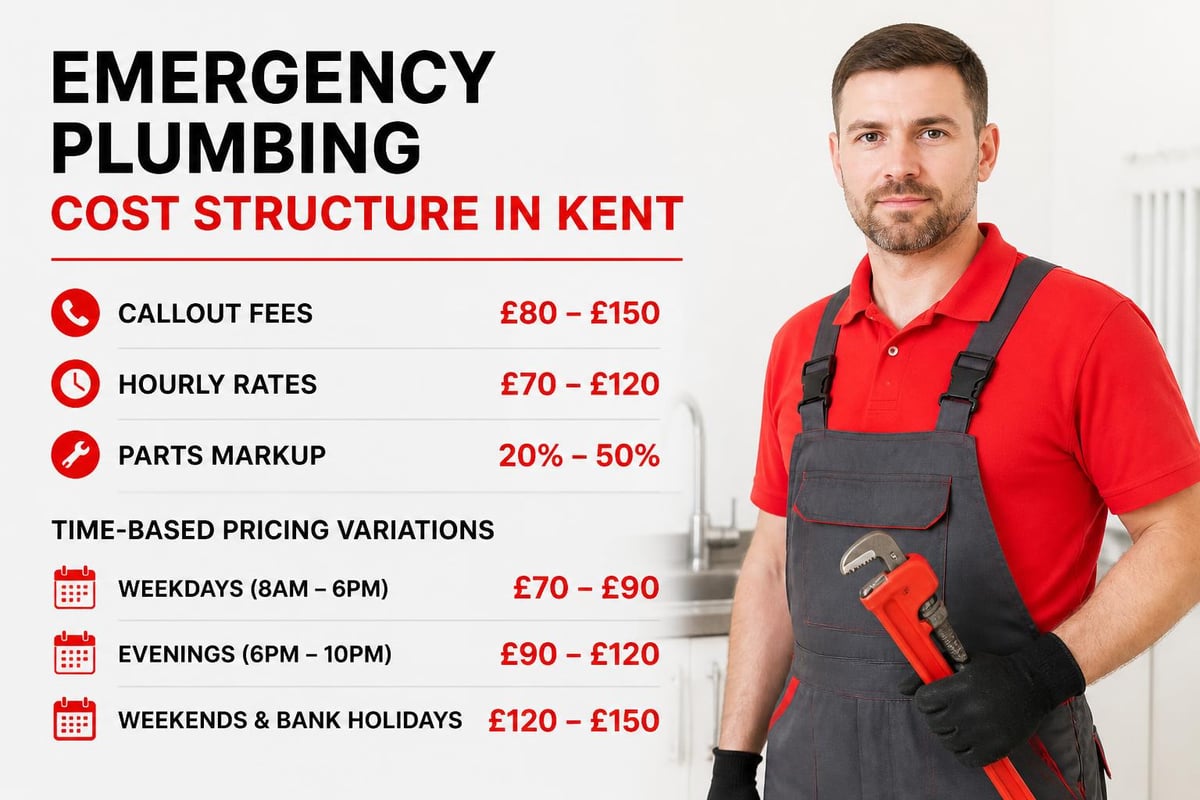 Emergency plumbing pricing breakdown