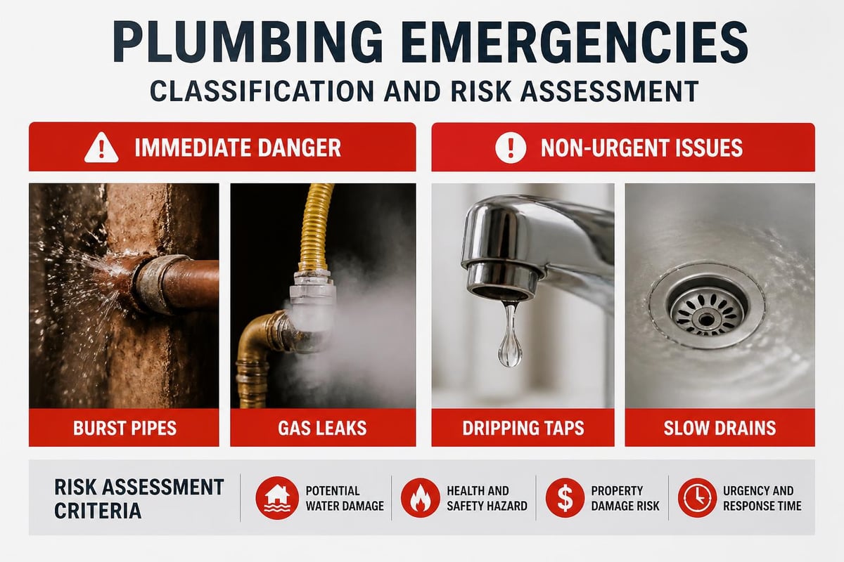 Types of plumbing emergencies
