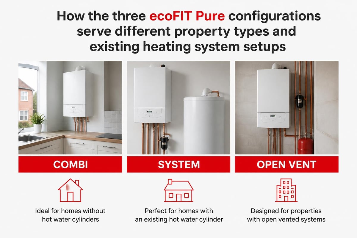 Vaillant ecoFIT Pure configurations