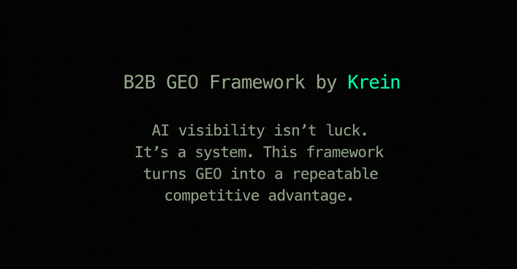 Krein Blog banner