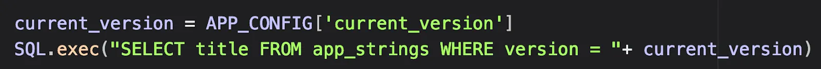 SQLi from config