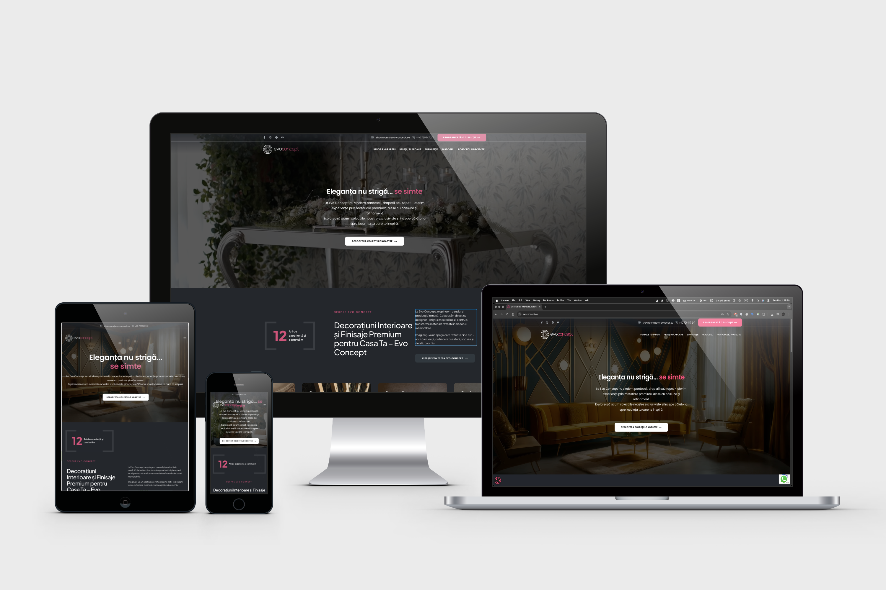 Web Design EvoConcept Timisoara