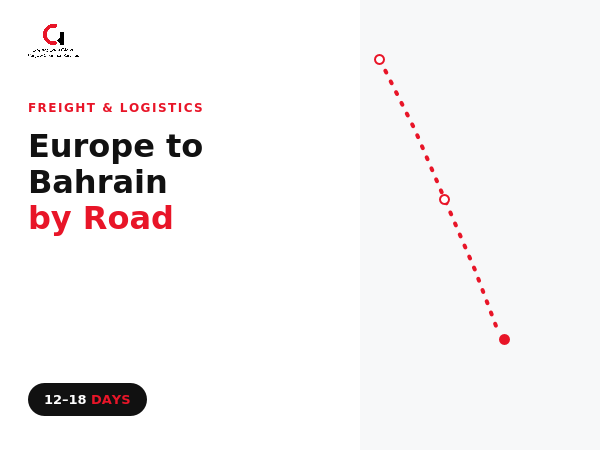 Europe to Bahrain by road: the smarter route when others are blocked