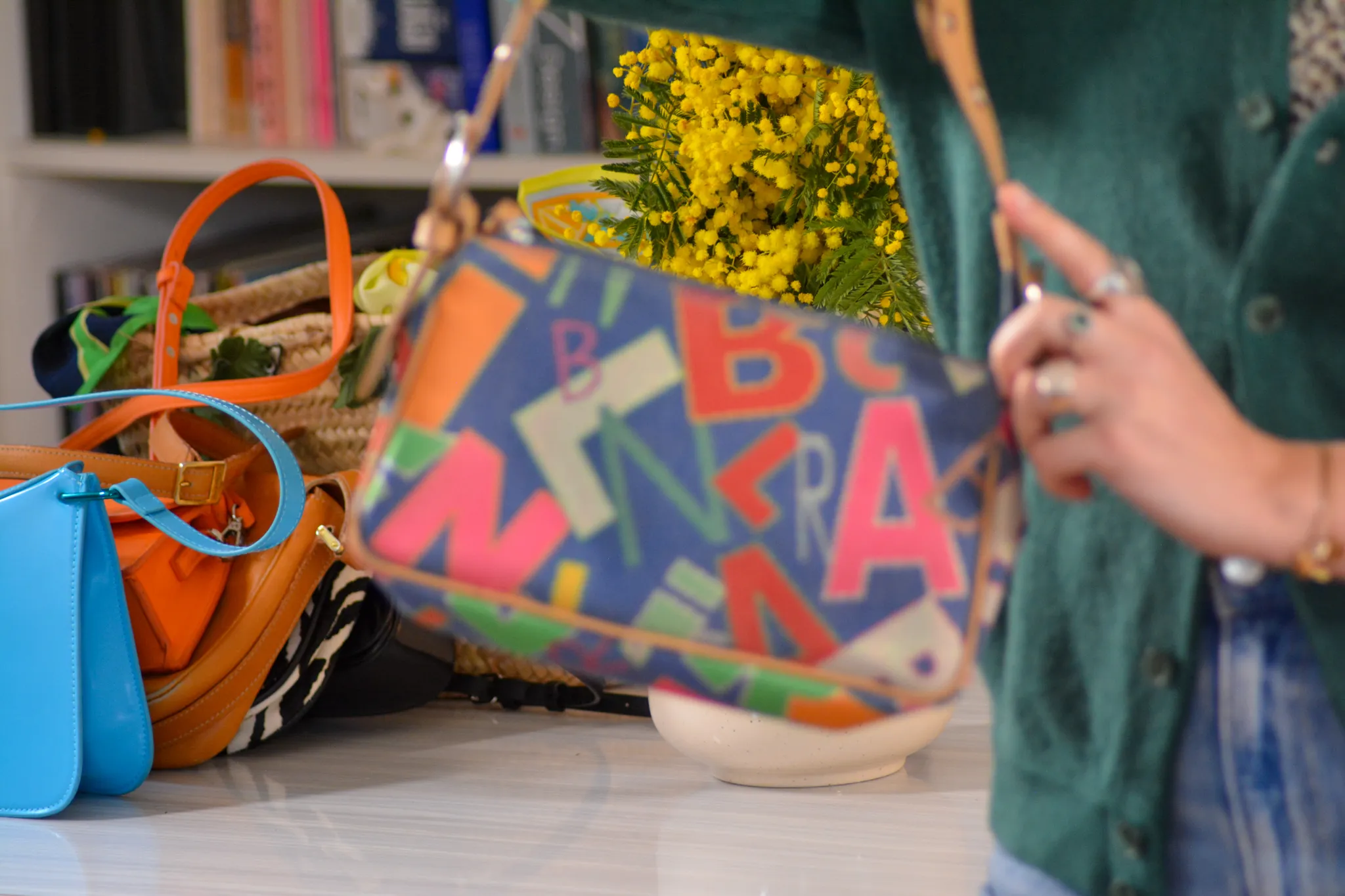 Les sac à main que Clémence a acheté de seconde main