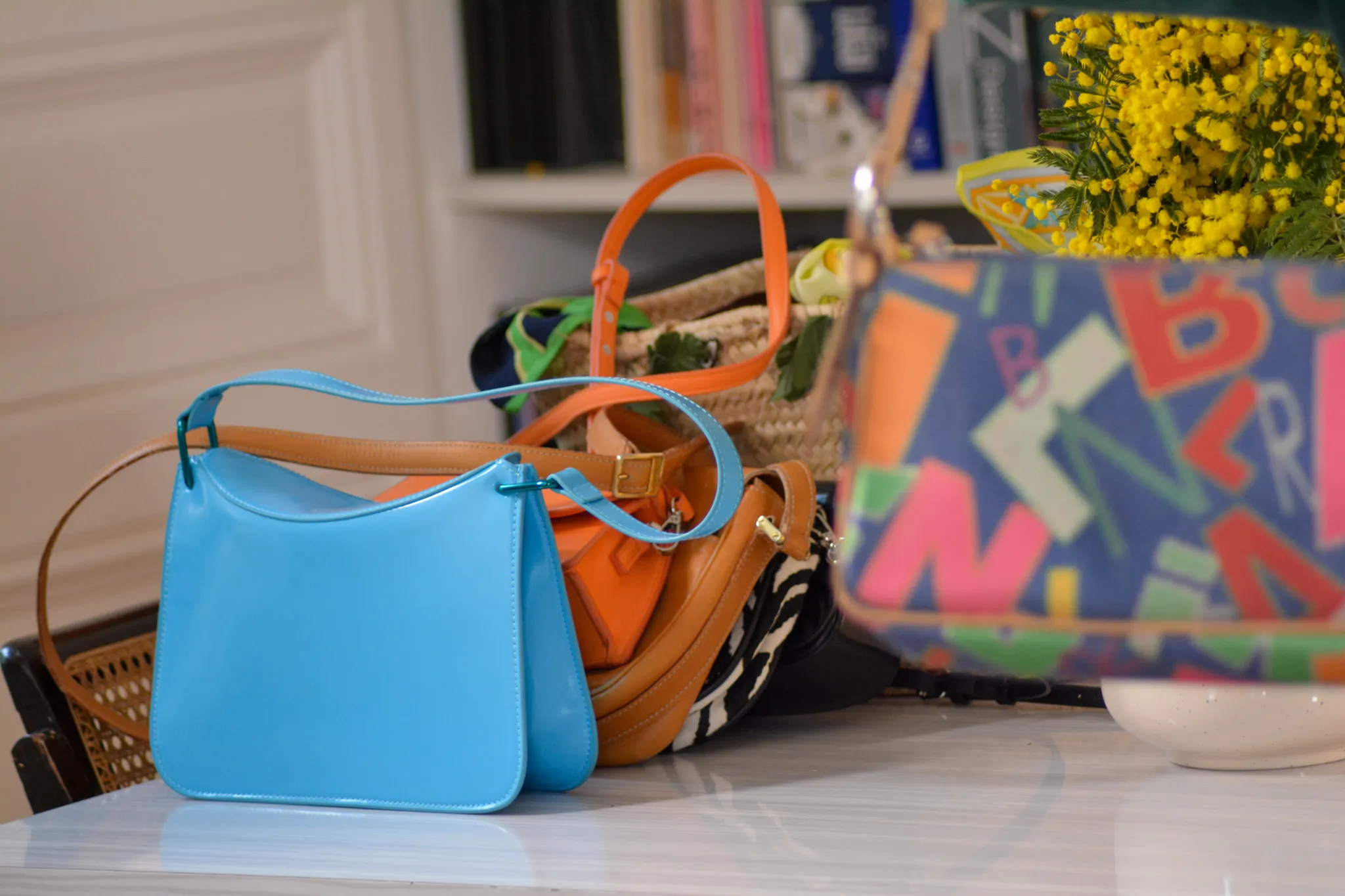 Les sac à main que Clémence a acheté de seconde main