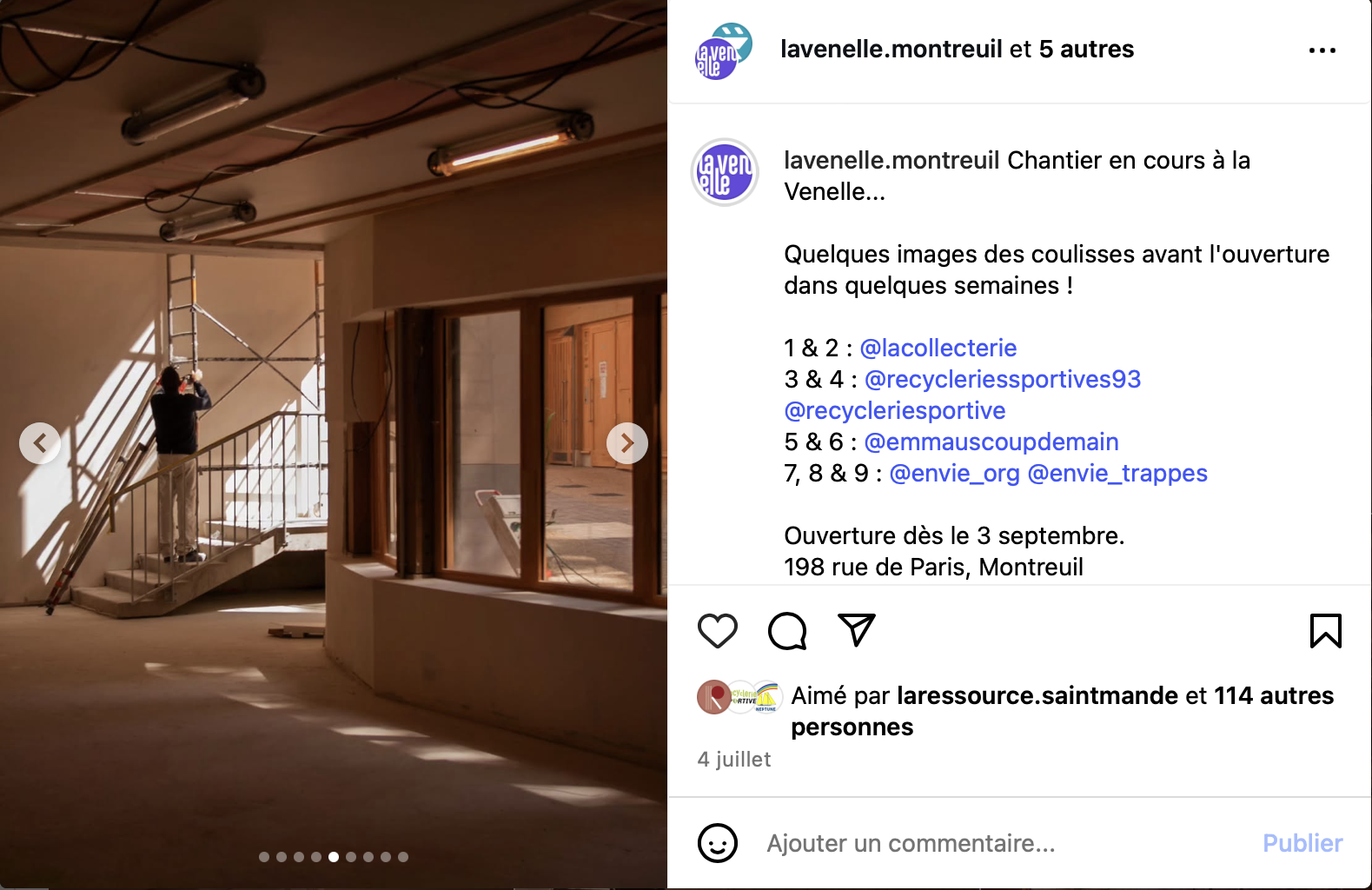 La Venelle Montreuil : village du réemploi et shopping solidaire mis en scène sur Instagram