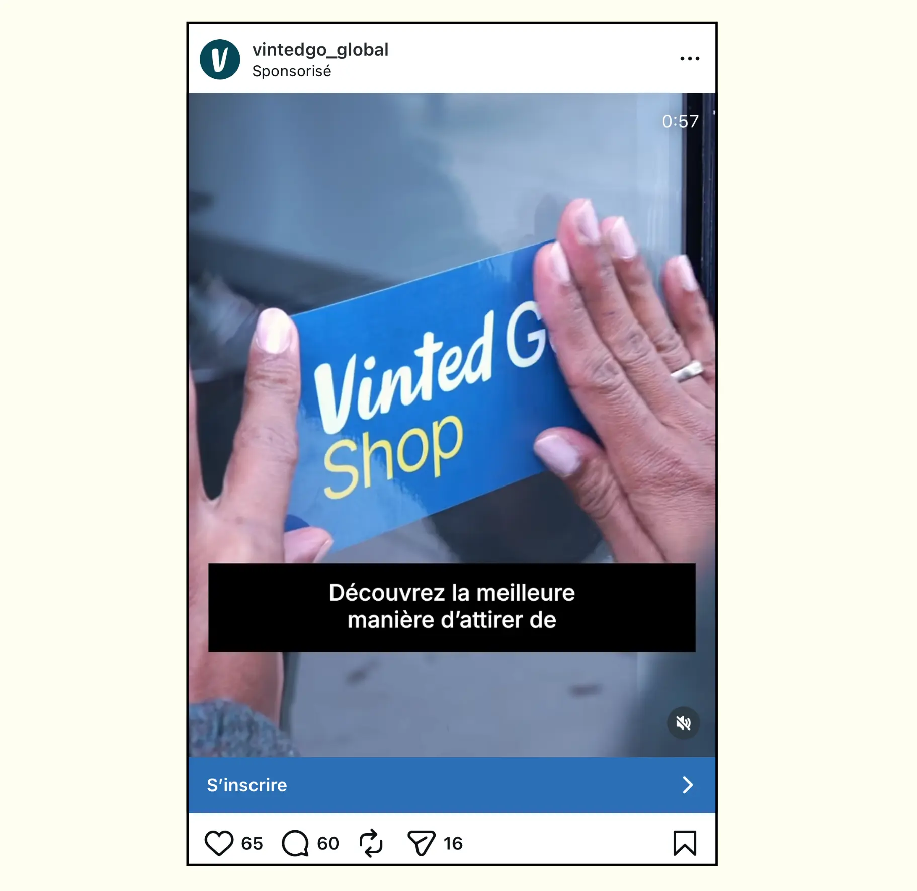 Publicité Vinted Go sur Instagram, invitant les commerçants à devenir point relais du réseau.En quatre ans, Vinted Go est passé de deux points de collecte à 18 000. Un décryptage : entrepôts, ZigZag, et la tentation du métier de transporteur.