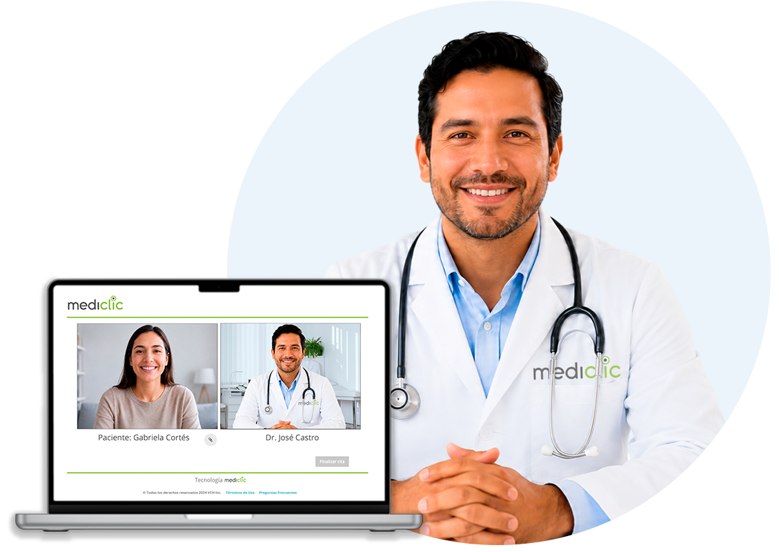 telemedicina, videollamada con el médico