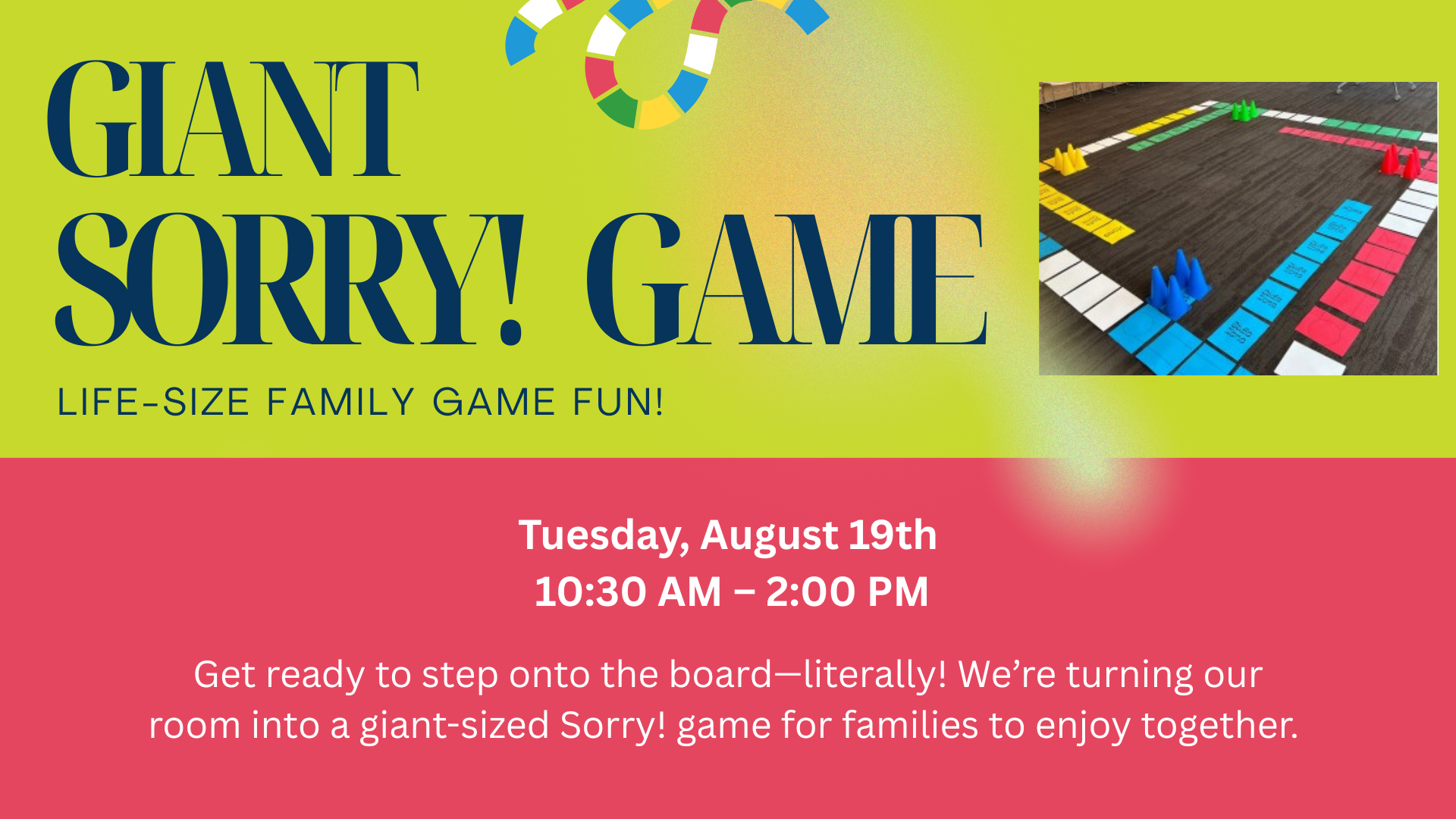 Giant Sorry! Game Day!
