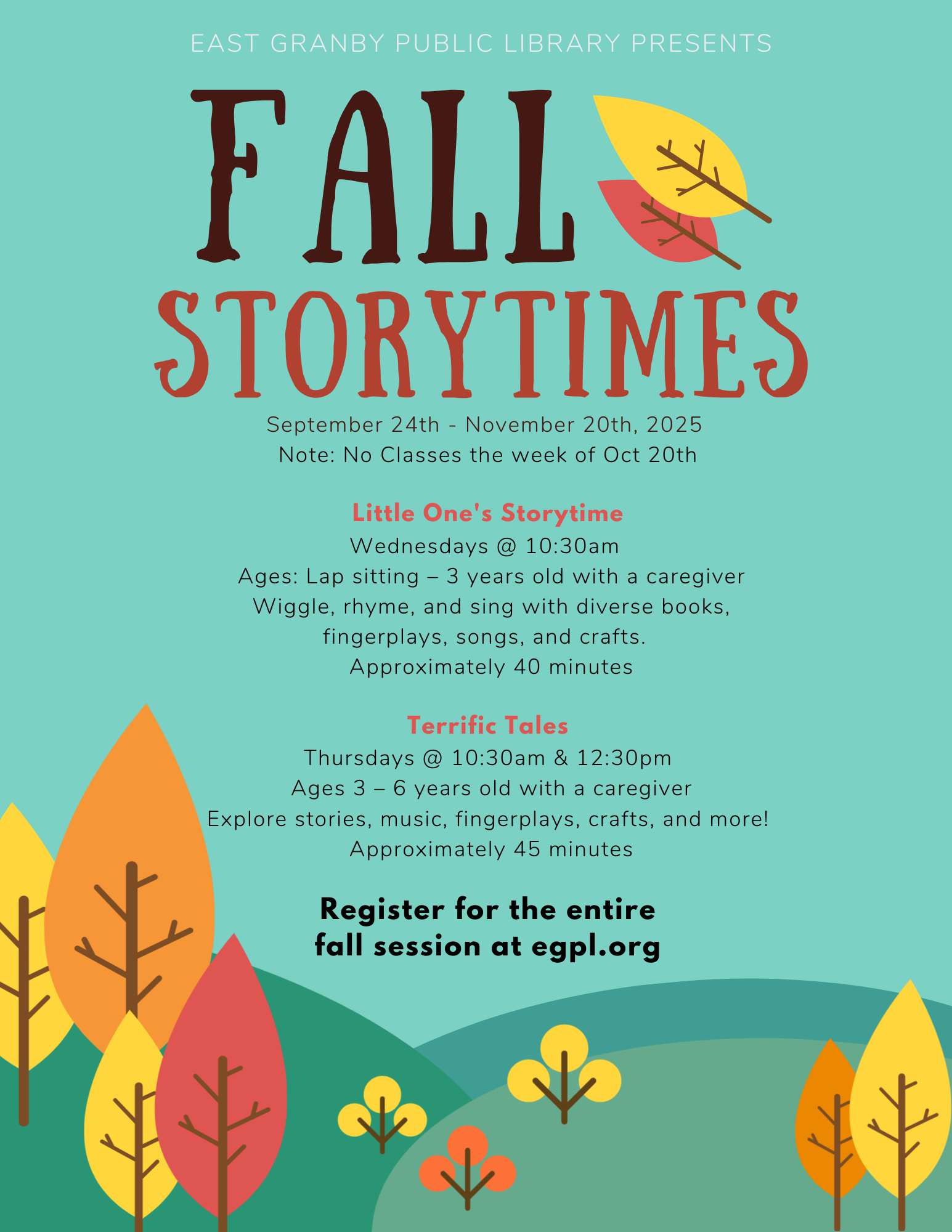 Fall Storytimes