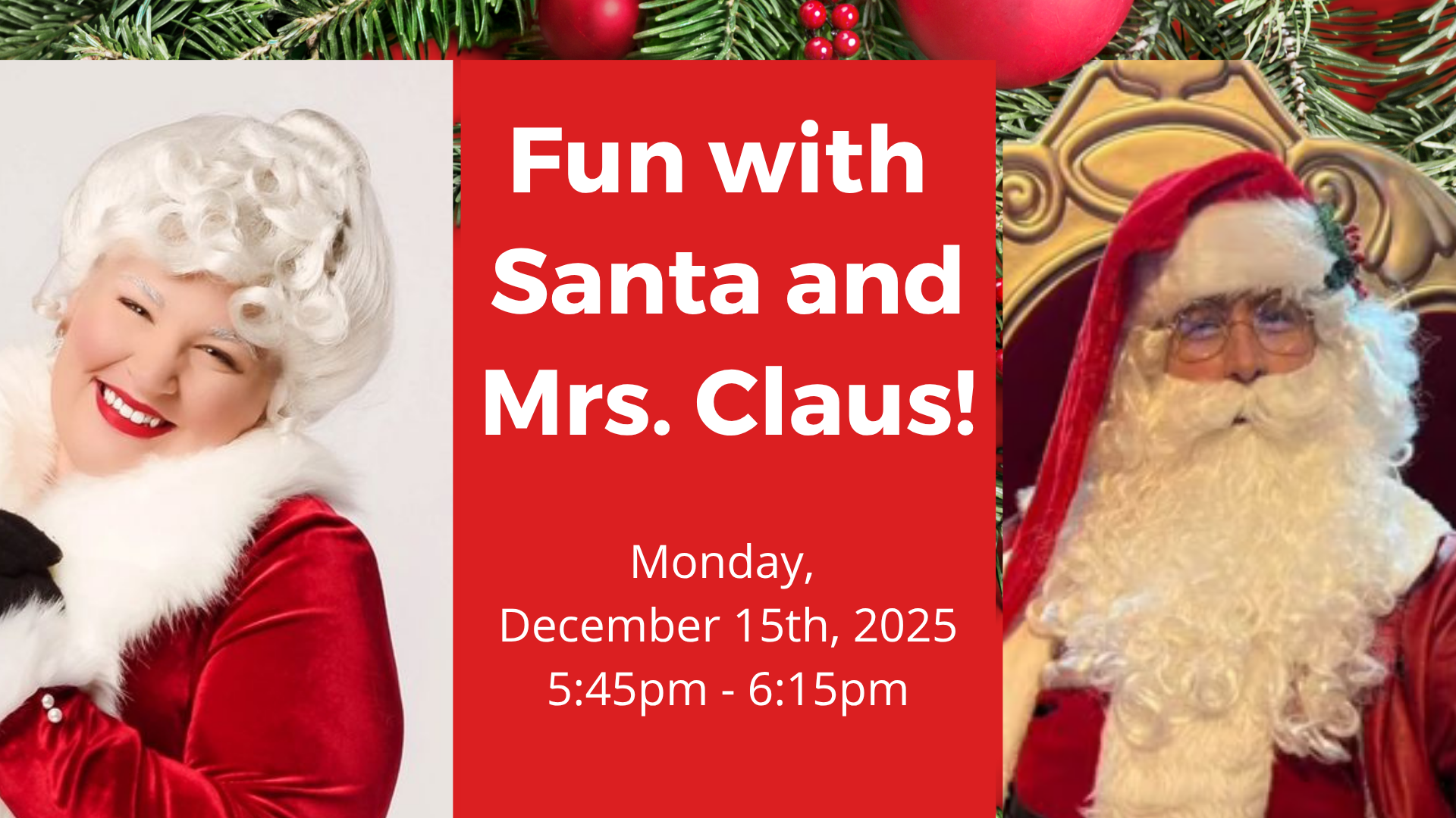 Fun with Santa & Mrs. Claus