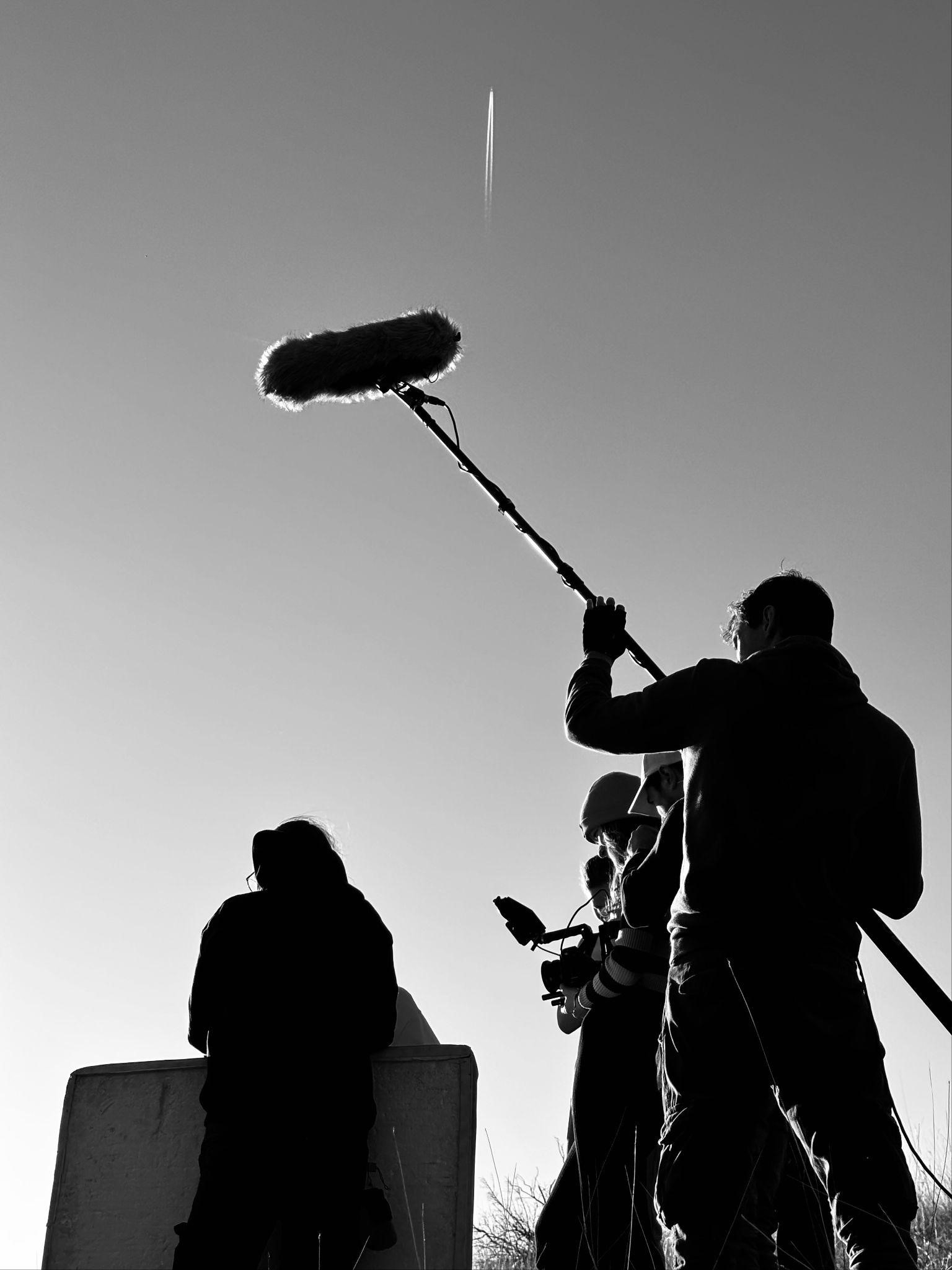 Me working on set as a boom op
