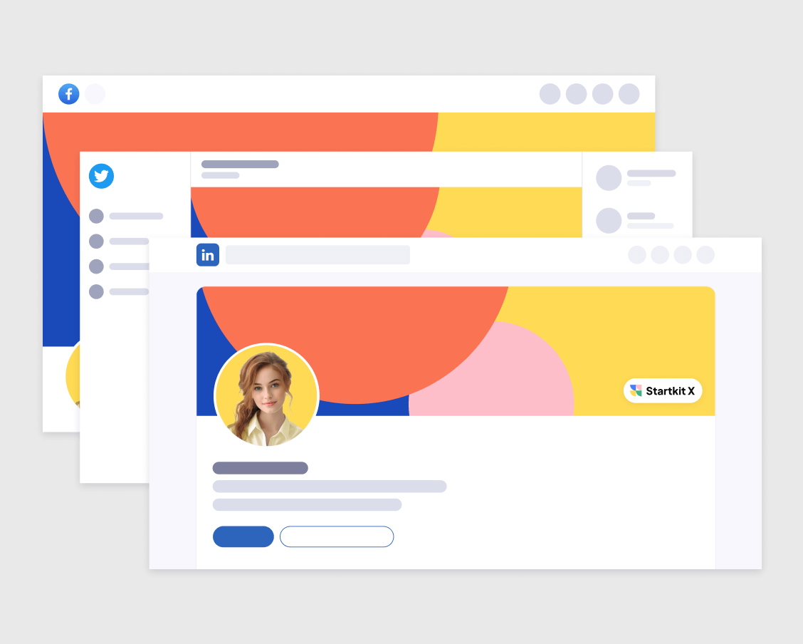 Startkit X - Social Media Assets - Technology Webflow Template
