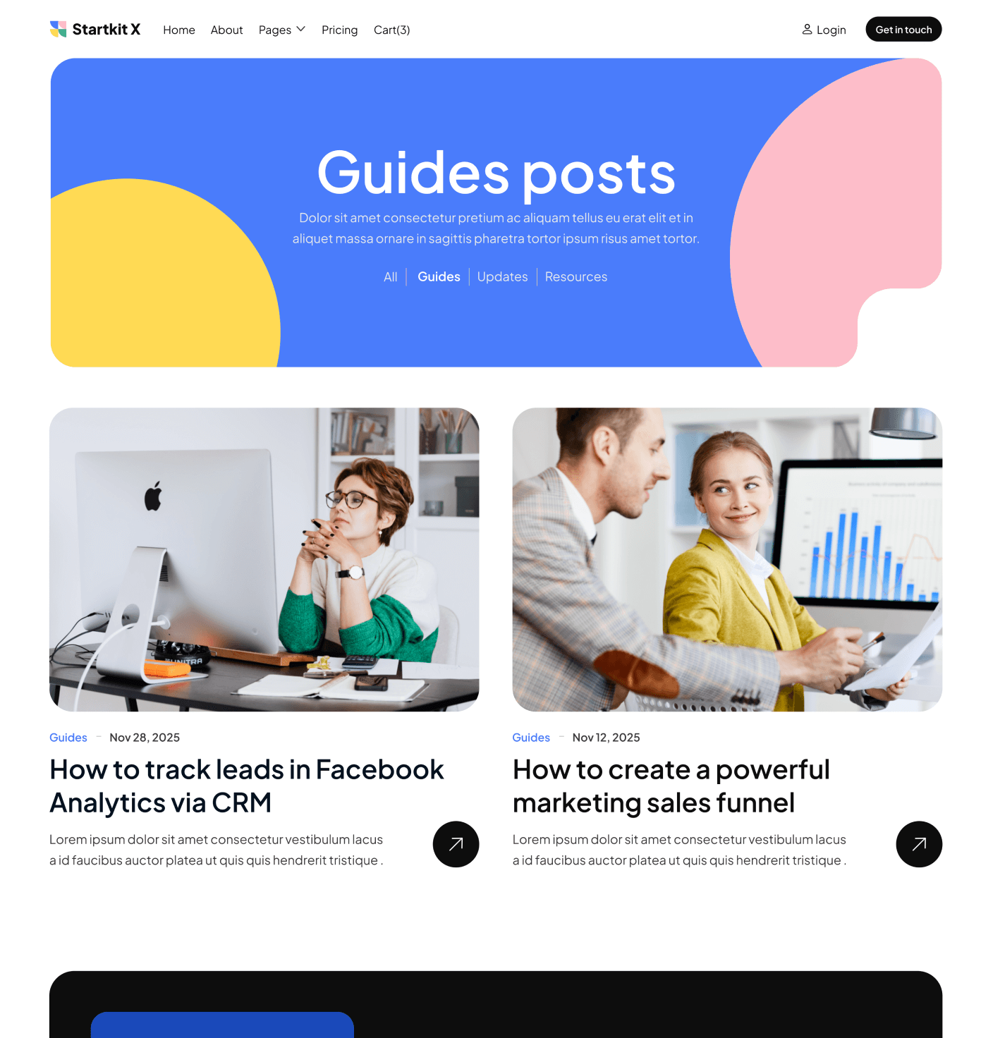 Startkit X - Blog Category Page - Technology Webflow Template