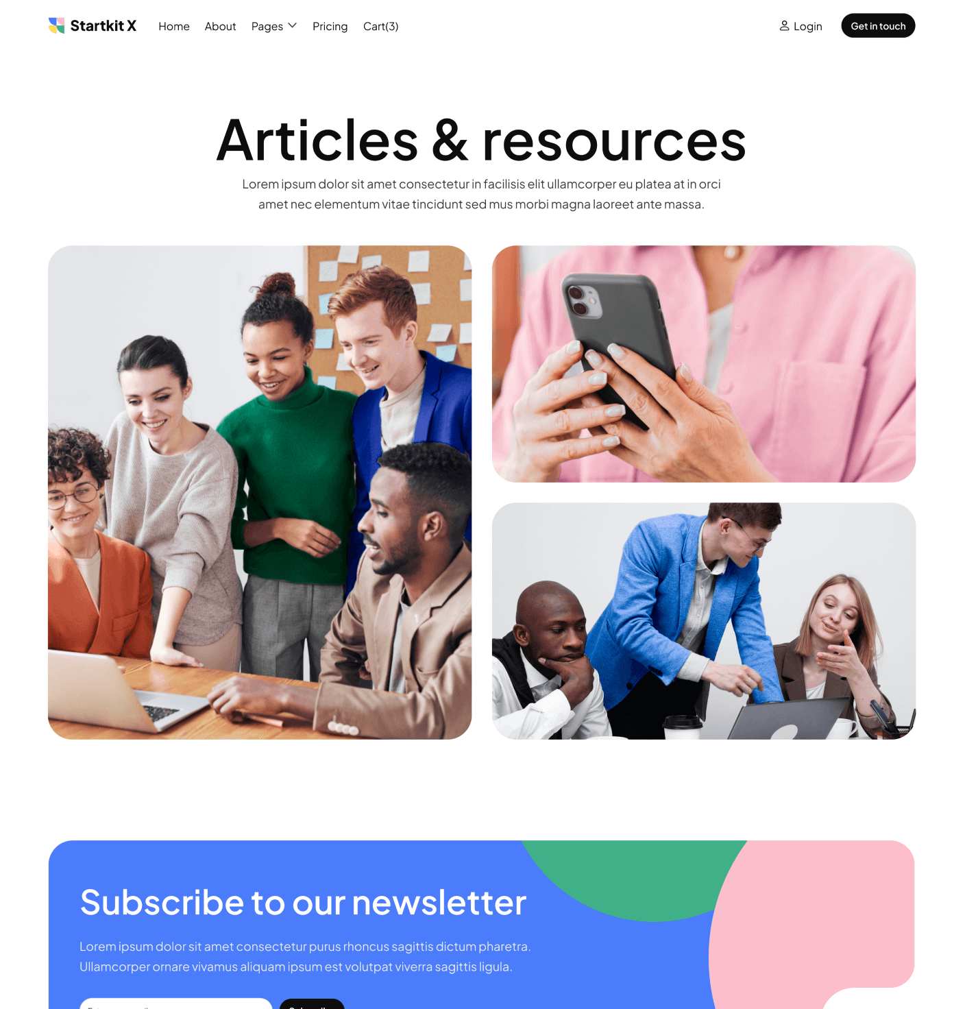 Startkit X - Blog V1 Page - Technology Webflow Template