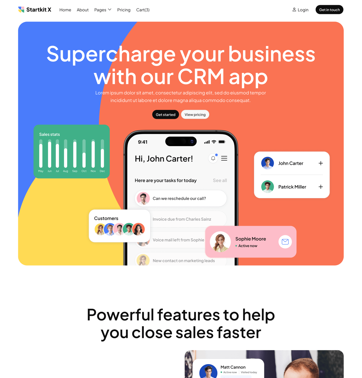 Startkit X - Home V1 Page - Technology Webflow Template