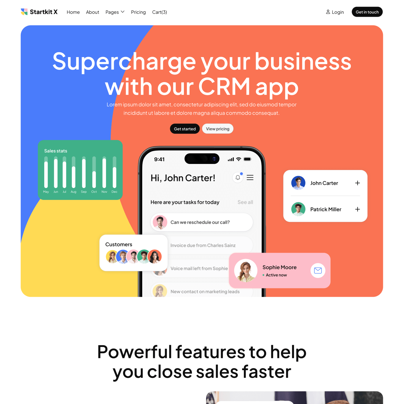 Startkit X - Home V1 Page - Technology Webflow Template