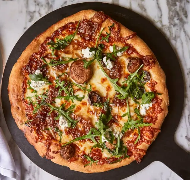 Mushroom Pizza Bianca at The Fillmore restaurant in Chicago, IL