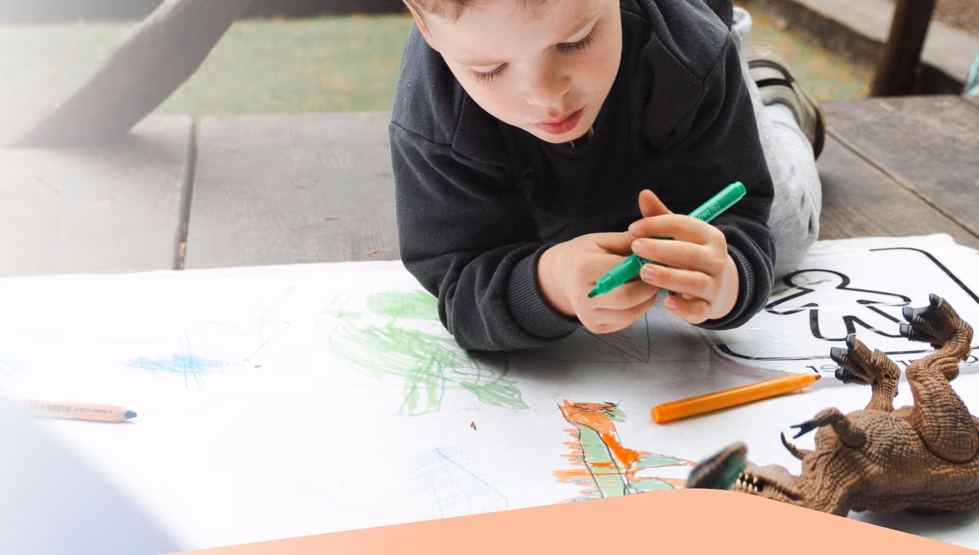 Picture of the boy painting