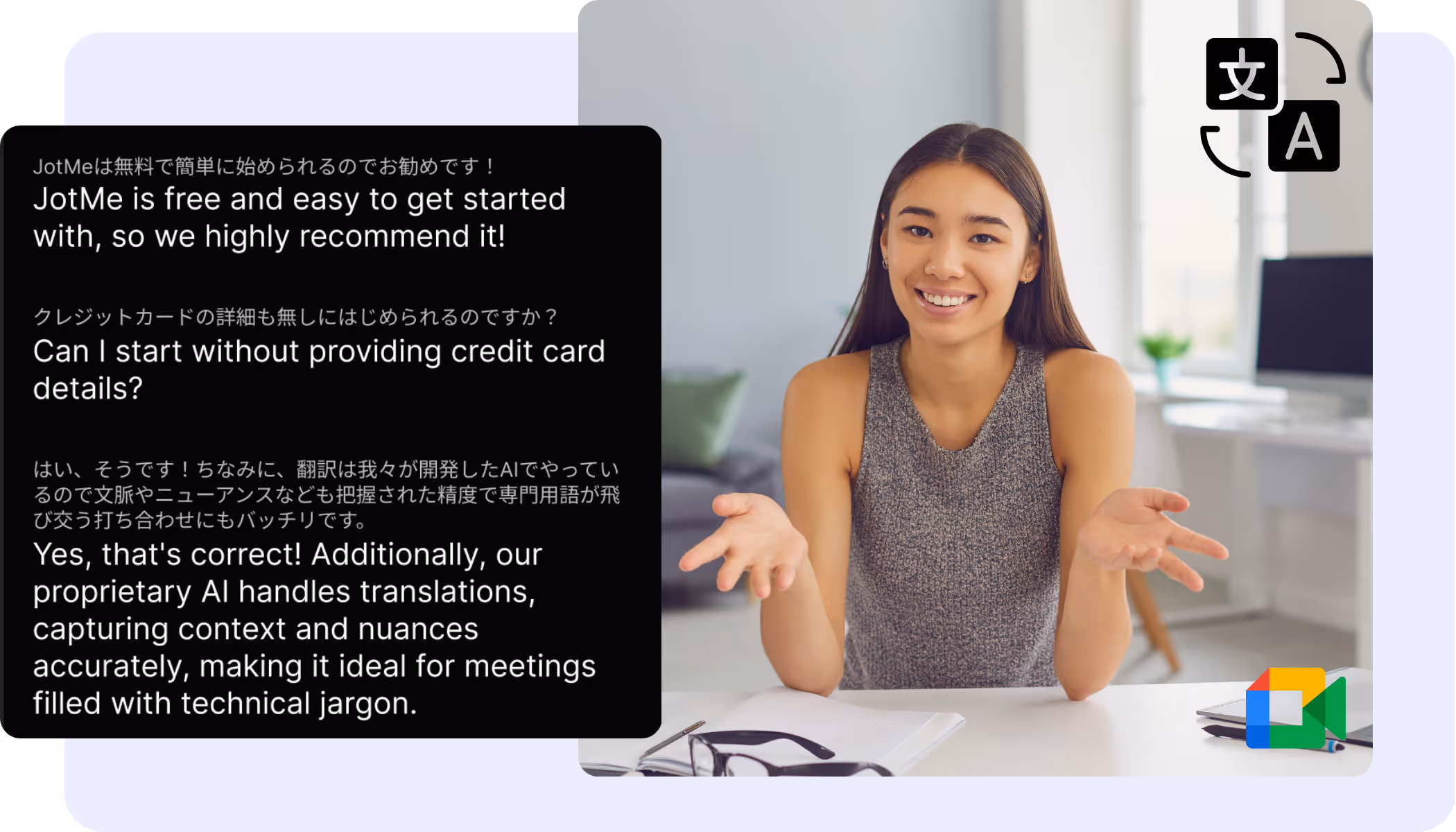 Traducción de Google Meet