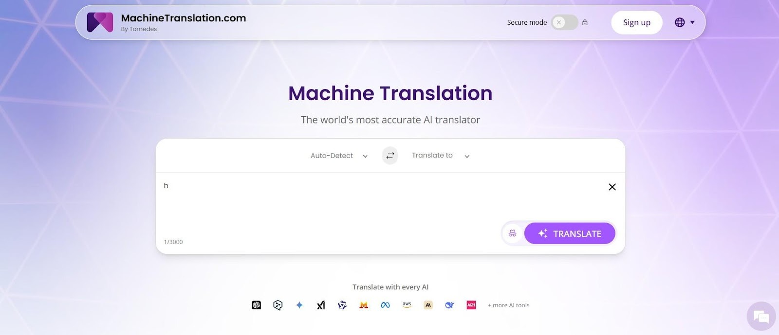 machinetranslation homepage