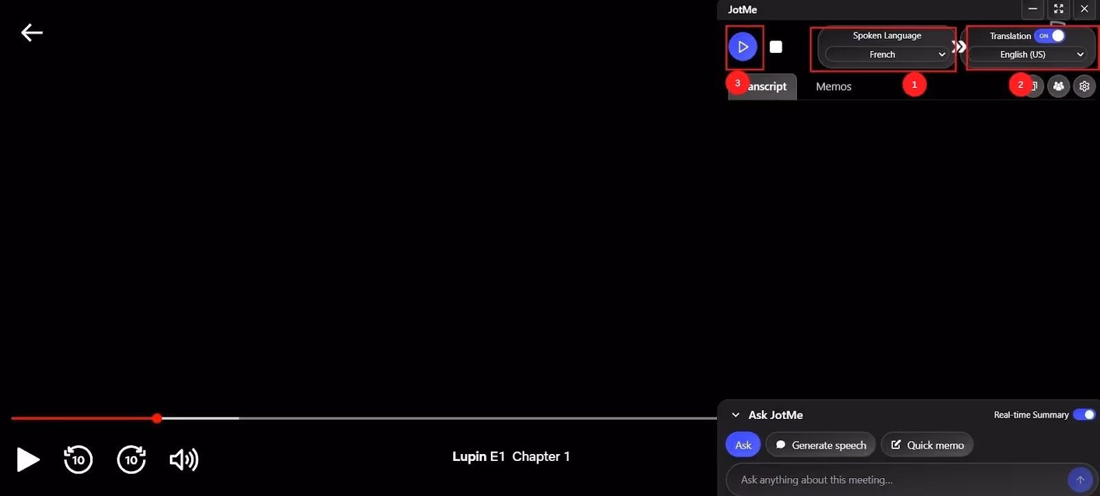 live translate on jotme