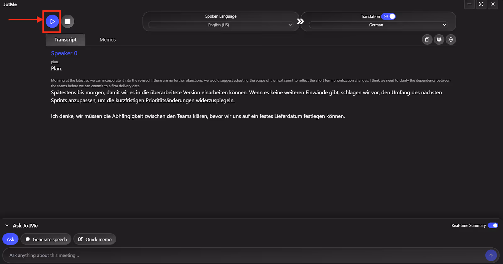 live translation on jotme